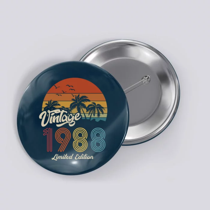 35th Birthday Vintage Limited Edition 1988 Button