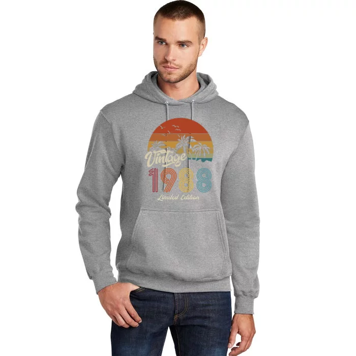 35th Birthday Vintage Limited Edition 1988 Tall Hoodie