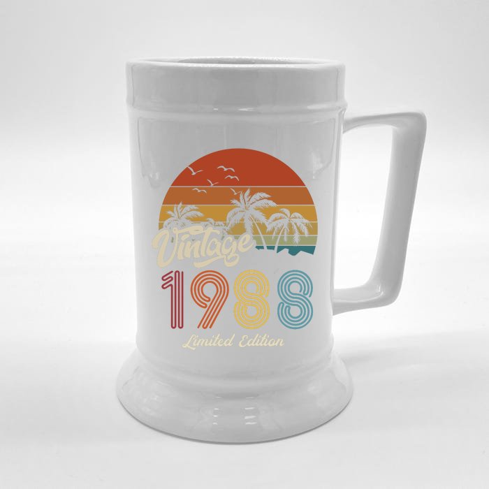 35th Birthday Vintage Limited Edition 1988 Front & Back Beer Stein