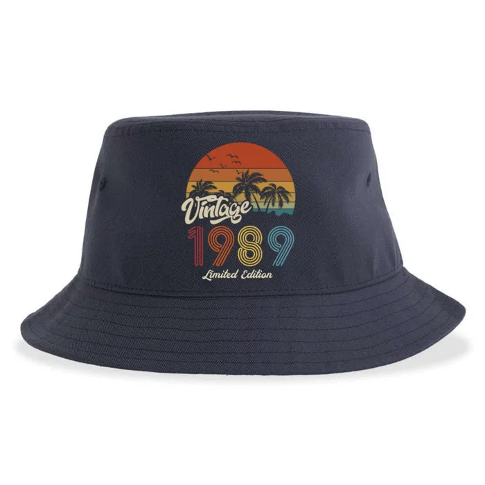 34th Birthday Vintage Limited Edition 1989 Sustainable Bucket Hat