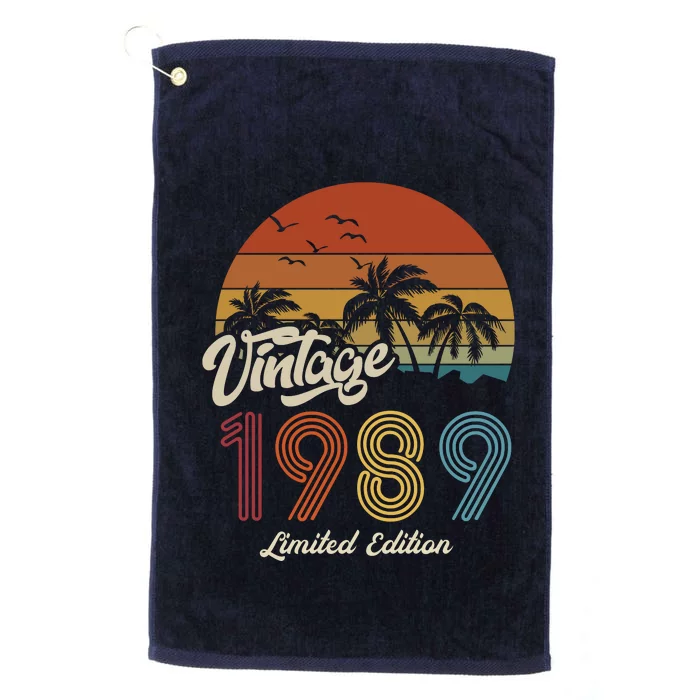 34th Birthday Vintage Limited Edition 1989 Platinum Collection Golf Towel