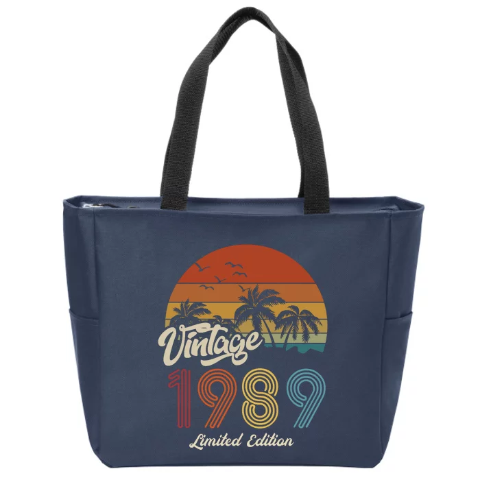 34th Birthday Vintage Limited Edition 1989 Zip Tote Bag