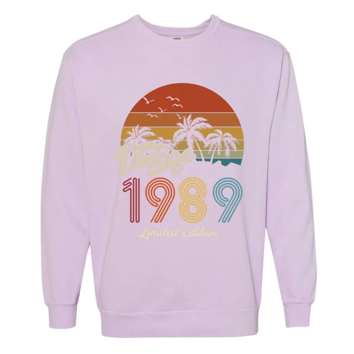 34th Birthday Vintage Limited Edition 1989 Garment-Dyed Sweatshirt