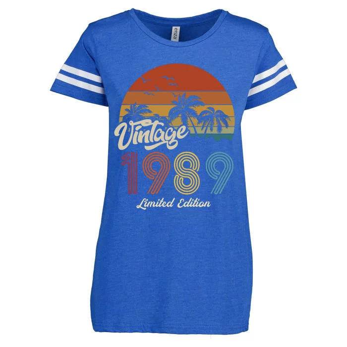 34th Birthday Vintage Limited Edition 1989 Enza Ladies Jersey Football T-Shirt