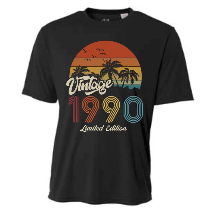 33rd Birthday Vintage Limited Edition 1990 Cooling Performance Crew T-Shirt