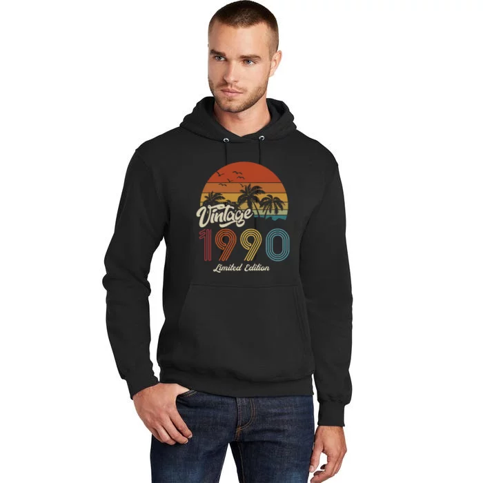 33rd Birthday Vintage Limited Edition 1990 Tall Hoodie