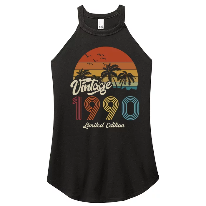 33rd Birthday Vintage Limited Edition 1990 Women’s Perfect Tri Rocker Tank