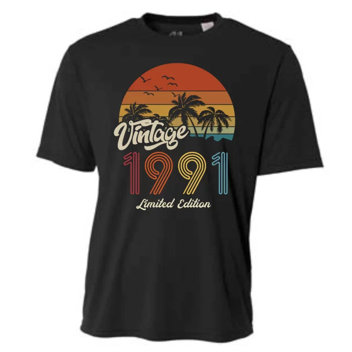 32nd Birthday Vintage Limited Edition 1991 Cooling Performance Crew T-Shirt