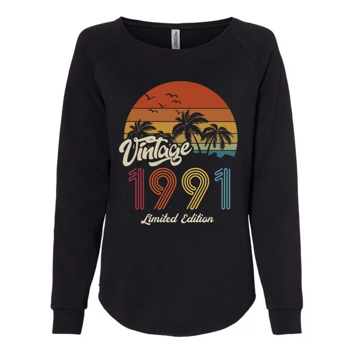 32nd Birthday Vintage Limited Edition 1991 Womens California Wash Sweatshirt