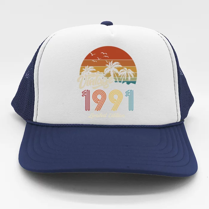 32nd Birthday Vintage Limited Edition 1991 Trucker Hat