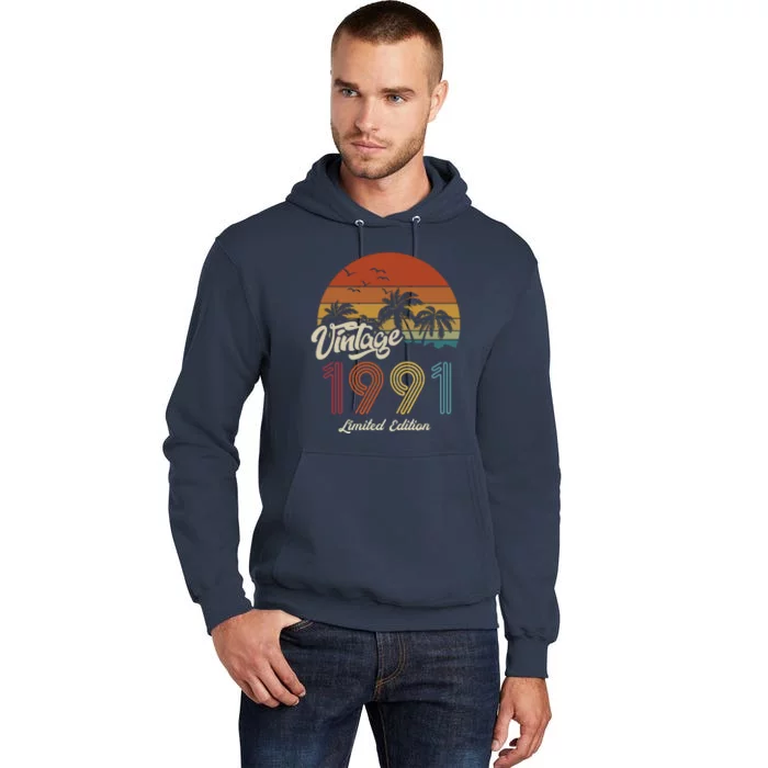 32nd Birthday Vintage Limited Edition 1991 Tall Hoodie