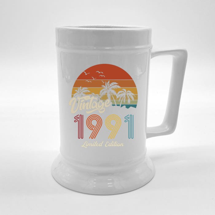 32nd Birthday Vintage Limited Edition 1991 Front & Back Beer Stein