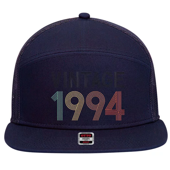 30th Birthday Vintage 1994 Matching 7 Panel Mesh Trucker Snapback Hat