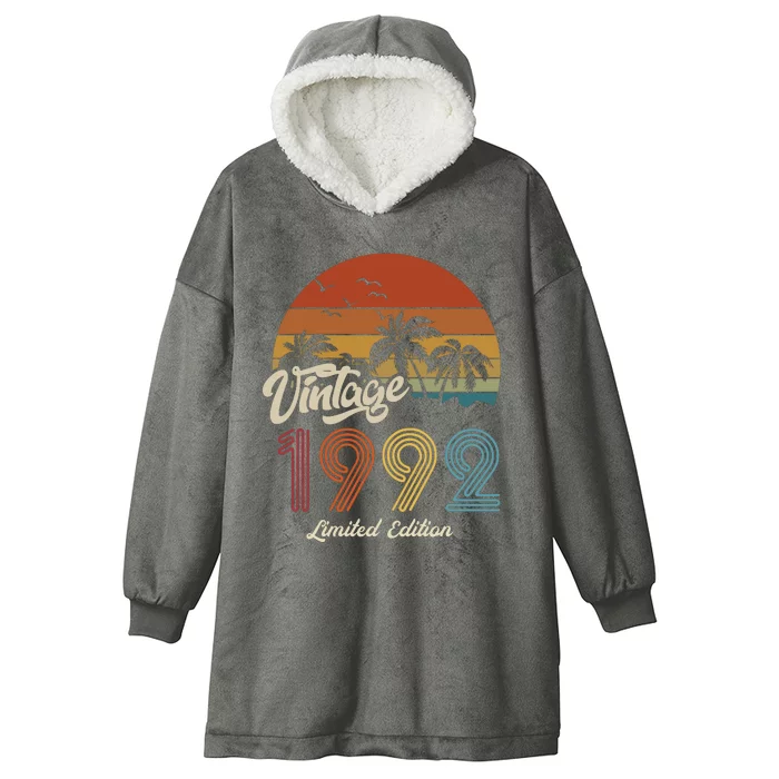 31st Birthday Vintage Limited Edition 1992 Hooded Wearable Blanket