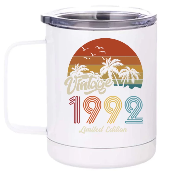 31st Birthday Vintage Limited Edition 1992 Front & Back 12oz Stainless Steel Tumbler Cup