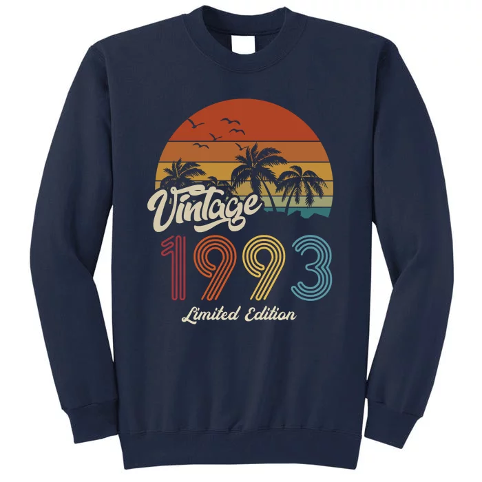 30th Birthday Vintage Limited Edition 1993 Tall Sweatshirt