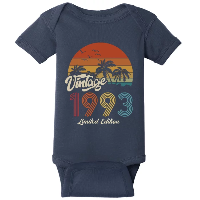 30th Birthday Vintage Limited Edition 1993 Baby Bodysuit