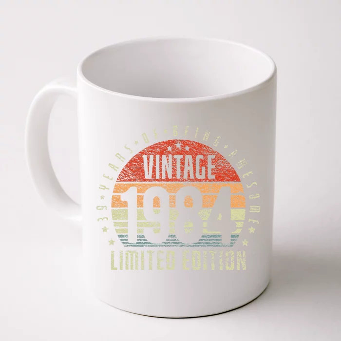 39th Birthday Vintage 1984 Limited Edition 39 Yr Old Front & Back Coffee Mug