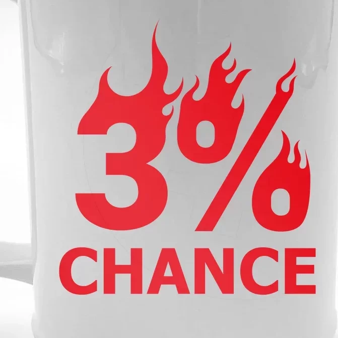 3% Chance Front & Back Beer Stein