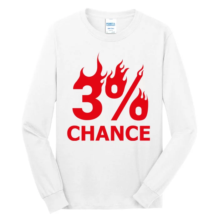 3% Chance Tall Long Sleeve T-Shirt