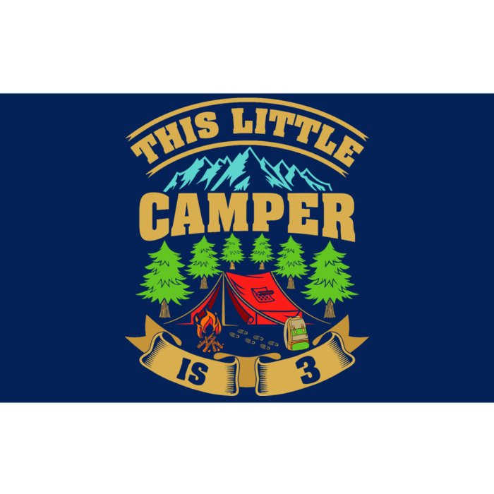 3rd Camping Birthday Camper Lover 3 Year Old Bumper Sticker