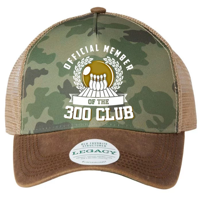 300 Club Bowling Gift 300 Game Bowler Gift Cool Gift Legacy Tie Dye Trucker Hat