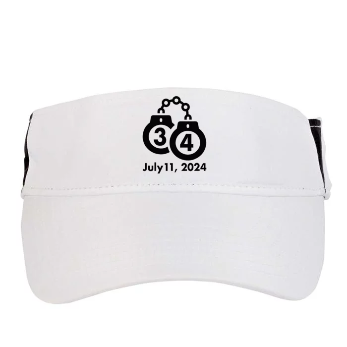 34 Counts Felon Handcuffs July 11 2024 Adult Drive Performance Visor