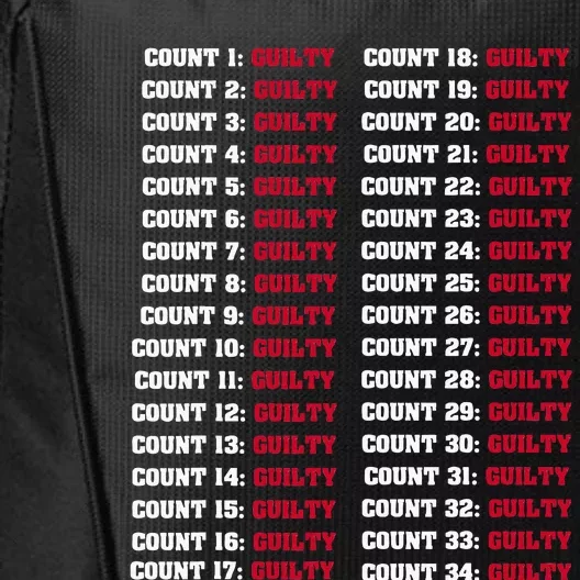 34 Counts Guilty City Backpack