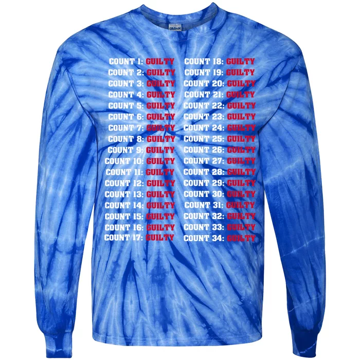 34 Counts Guilty Tie-Dye Long Sleeve Shirt