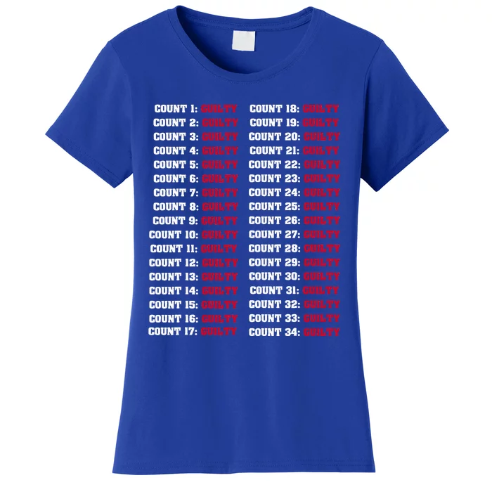 34 Counts Guilty Women's T-Shirt