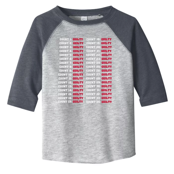 34 Counts Guilty Toddler Fine Jersey T-Shirt