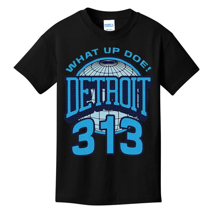 313 Detroit Area Code What Up Doe Hometown Kids T-Shirt