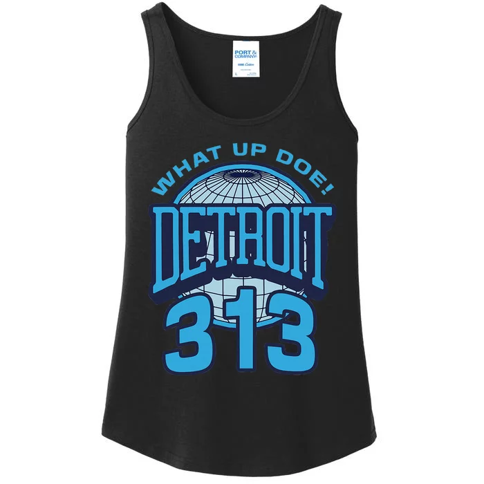 313 Detroit Area Code What Up Doe Hometown Ladies Essential Tank