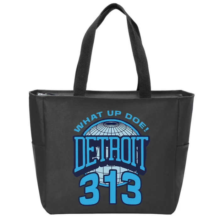 313 Detroit Area Code What Up Doe Hometown Zip Tote Bag