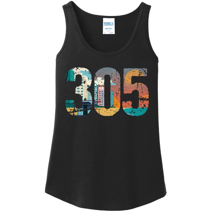 305 Dade County Miami Ladies Essential Tank