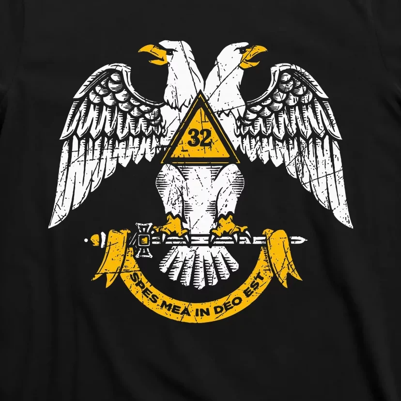 32nd Degree Masonic Scottish Rite Wings Down T-Shirt