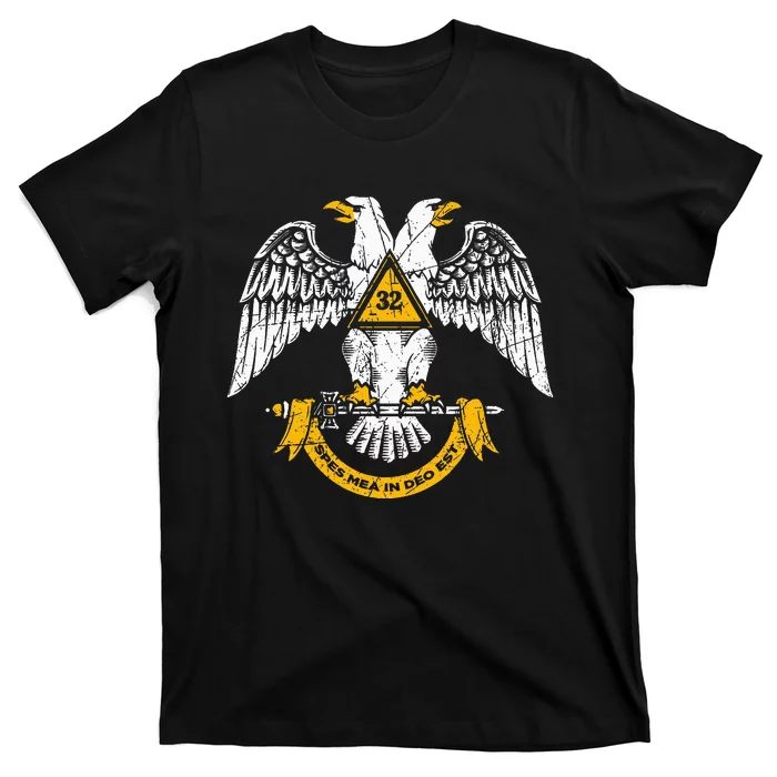 32nd Degree Masonic Scottish Rite Wings Down T-Shirt