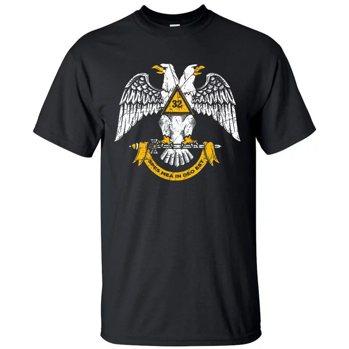 32nd Degree Masonic Scottish Rite Wings Down Tall T-Shirt