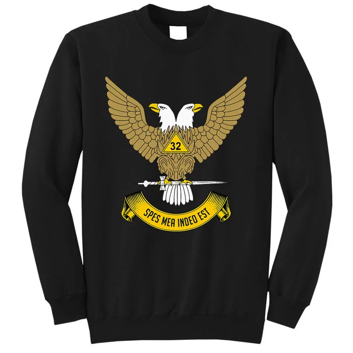 32nd Degree Mason Scottish Rite Wings Up Doubleheaded Eagle Tall Sweatshirt