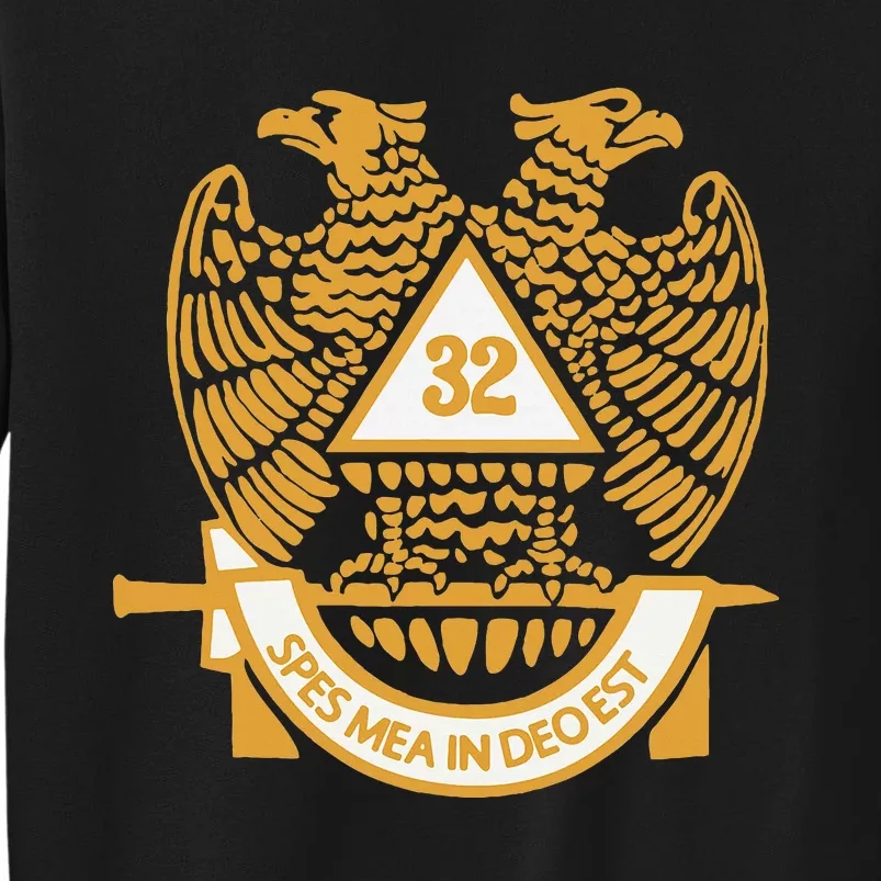 32nd Degree Scottish Rite Wings Down Double Headed Eagle Tall Sweatshirt