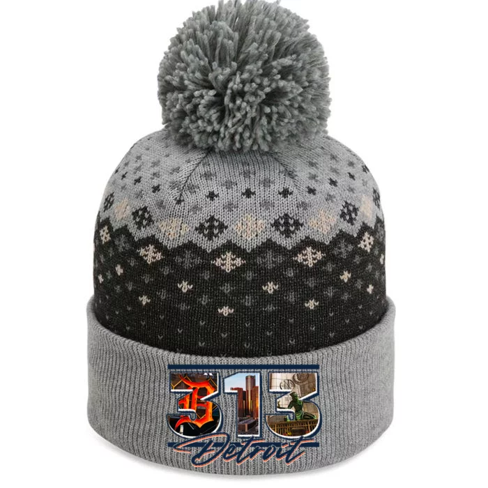 313 Detroit Urban Spirit The Baniff Cuffed Pom Beanie