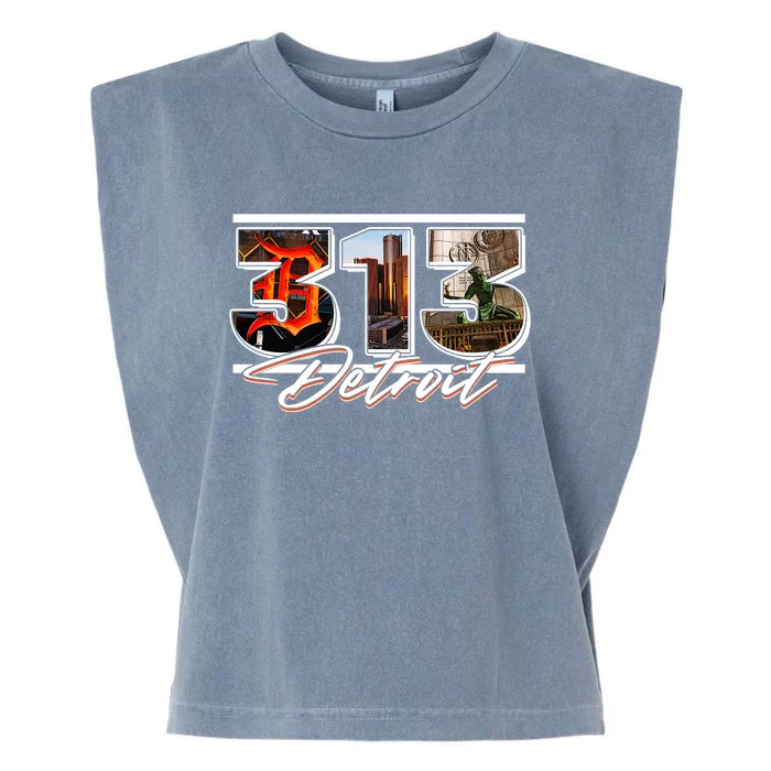 313 Detroit Urban Spirit Garment-Dyed Women's Muscle Tee