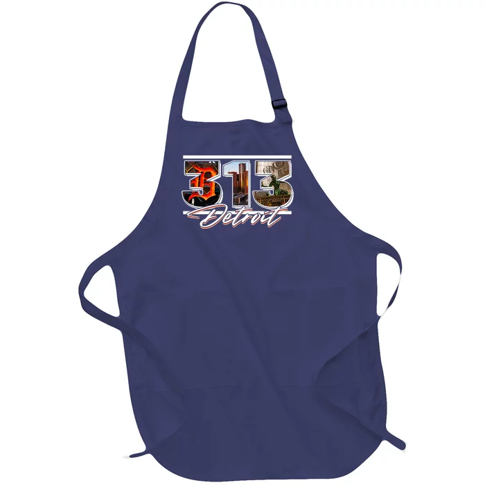 313 Detroit Urban Spirit Full-Length Apron With Pocket