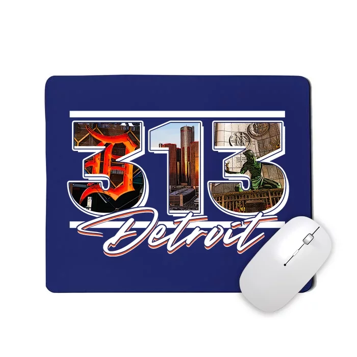 313 Detroit Urban Spirit Mousepad