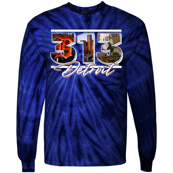 313 Detroit Urban Spirit Tie-Dye Long Sleeve Shirt