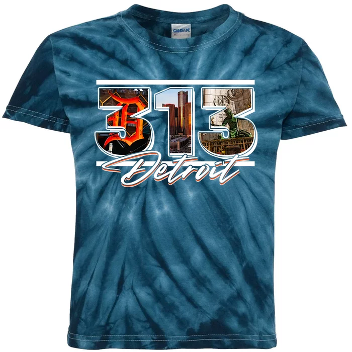 313 Detroit Urban Spirit Kids Tie-Dye T-Shirt