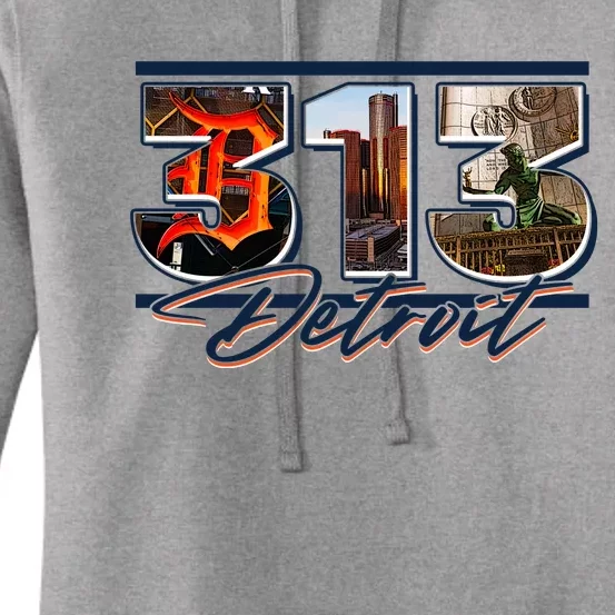 313 Detroit Urban Spirit Women's Pullover Hoodie