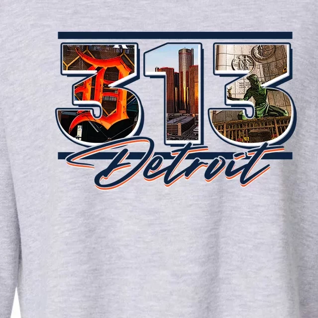 313 Detroit Urban Spirit Cropped Pullover Crew