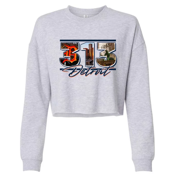 313 Detroit Urban Spirit Cropped Pullover Crew