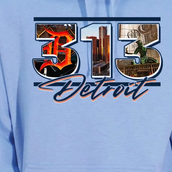 313 Detroit Urban Spirit Unisex Surf Hoodie